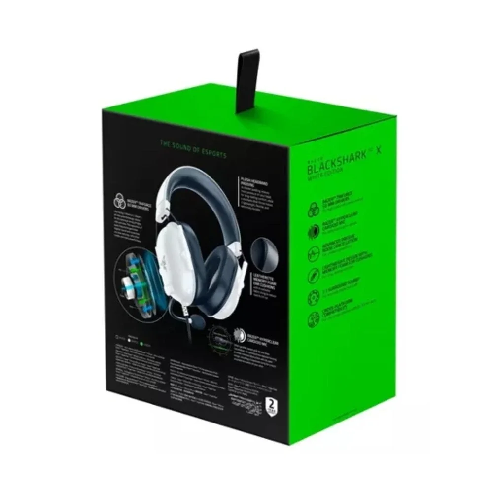 Razer Blackshark V2 X White Edition Multi-Platform Wired Esports Headset